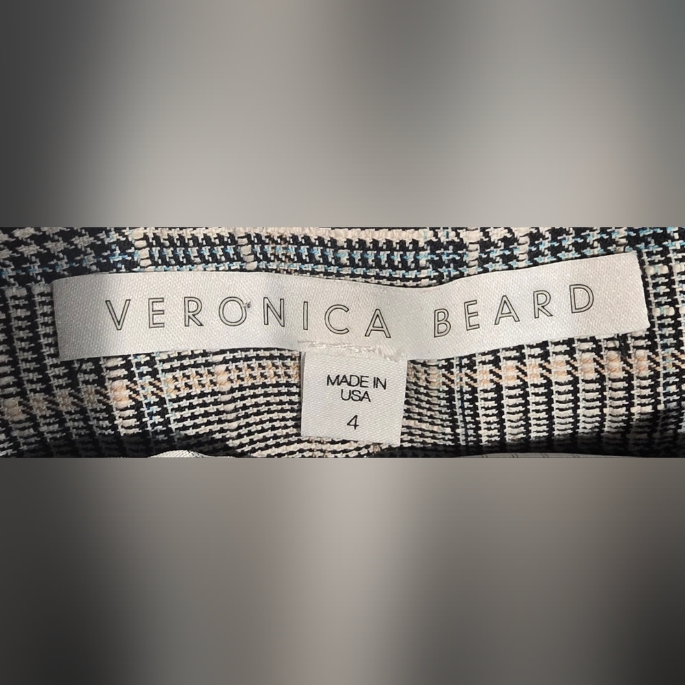 Veronica Beard High Waisted Baga Plaid Paperbag Shorts Size 4 - Picture 2 of 10